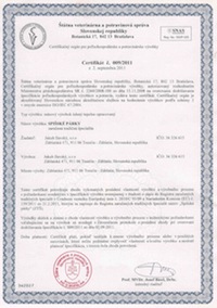 certifikát stankovské párky